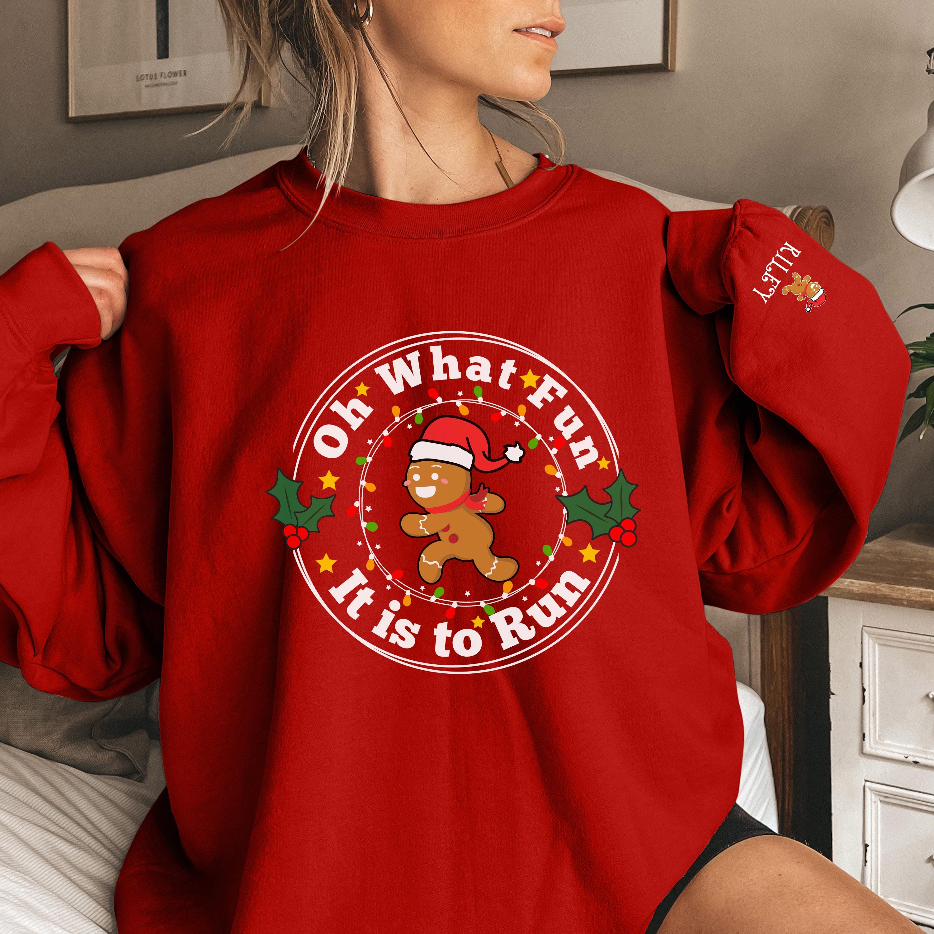 Custom Name Christmas Running Sweatshirt