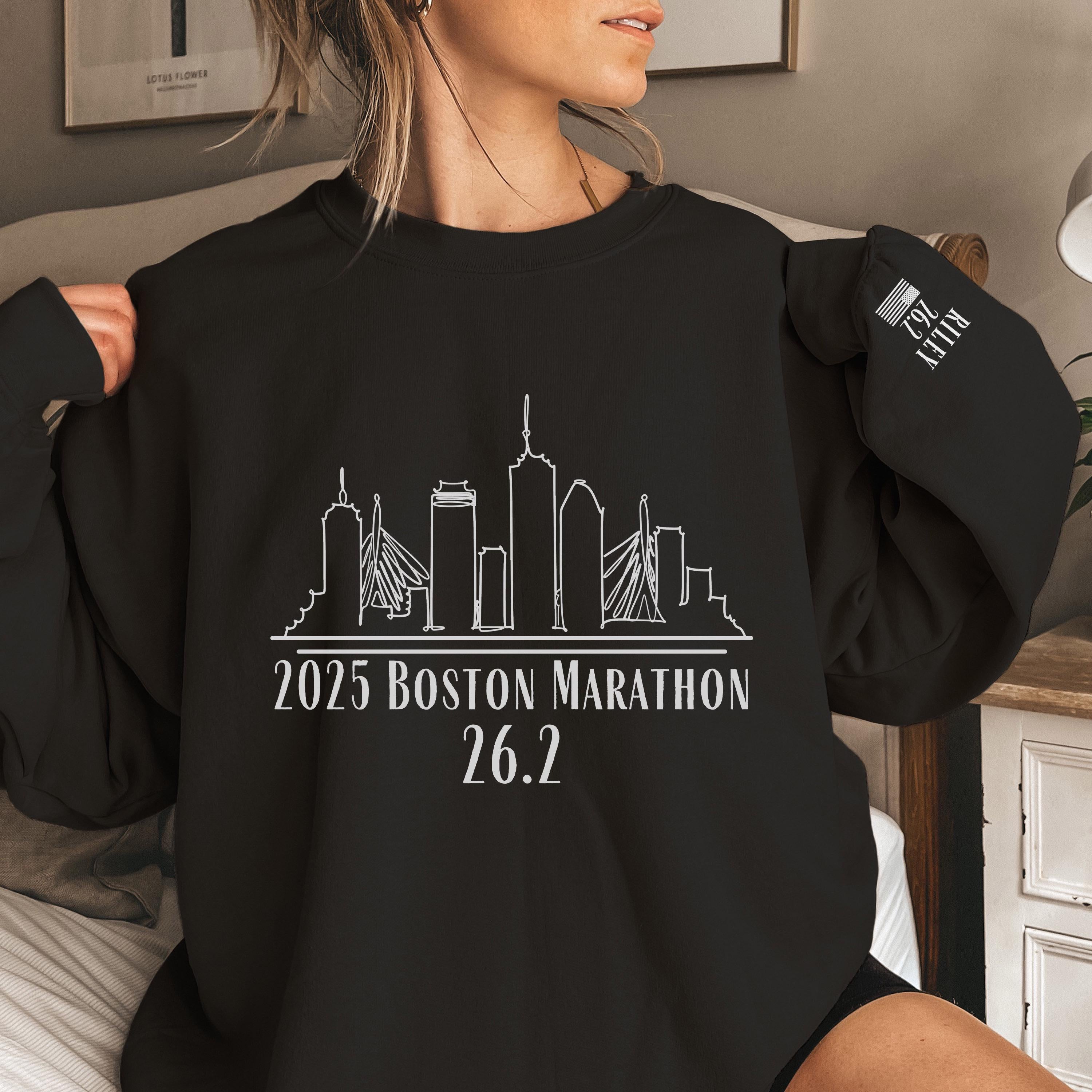 Personalization 26.2 Boston Marathon Sweatshirt