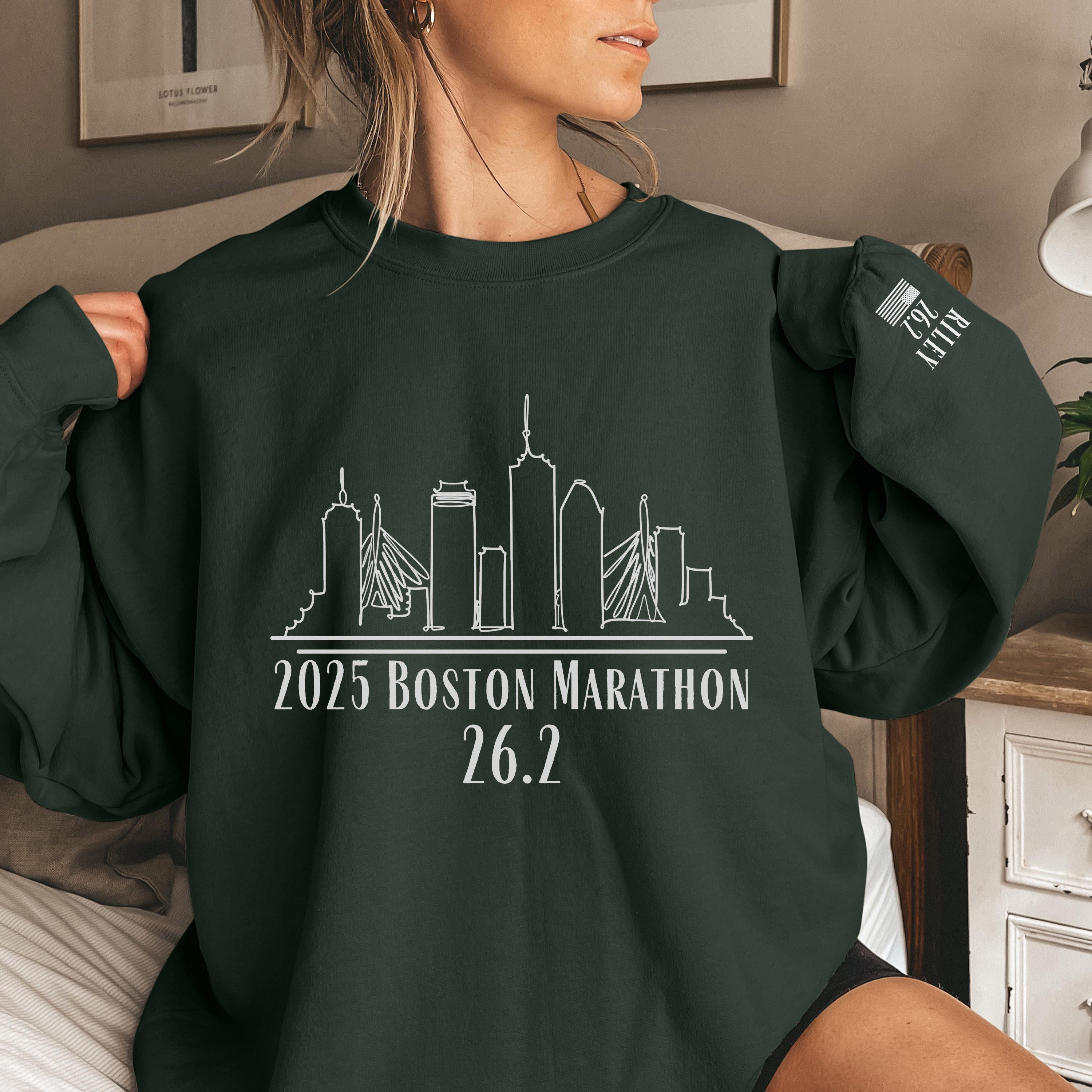 Personalization 26.2 Boston Marathon Sweatshirt