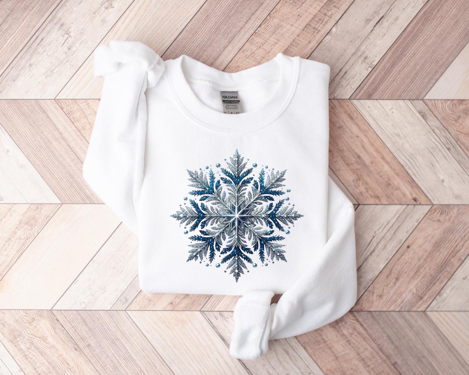 Blue Snowflakes Sweatshirt