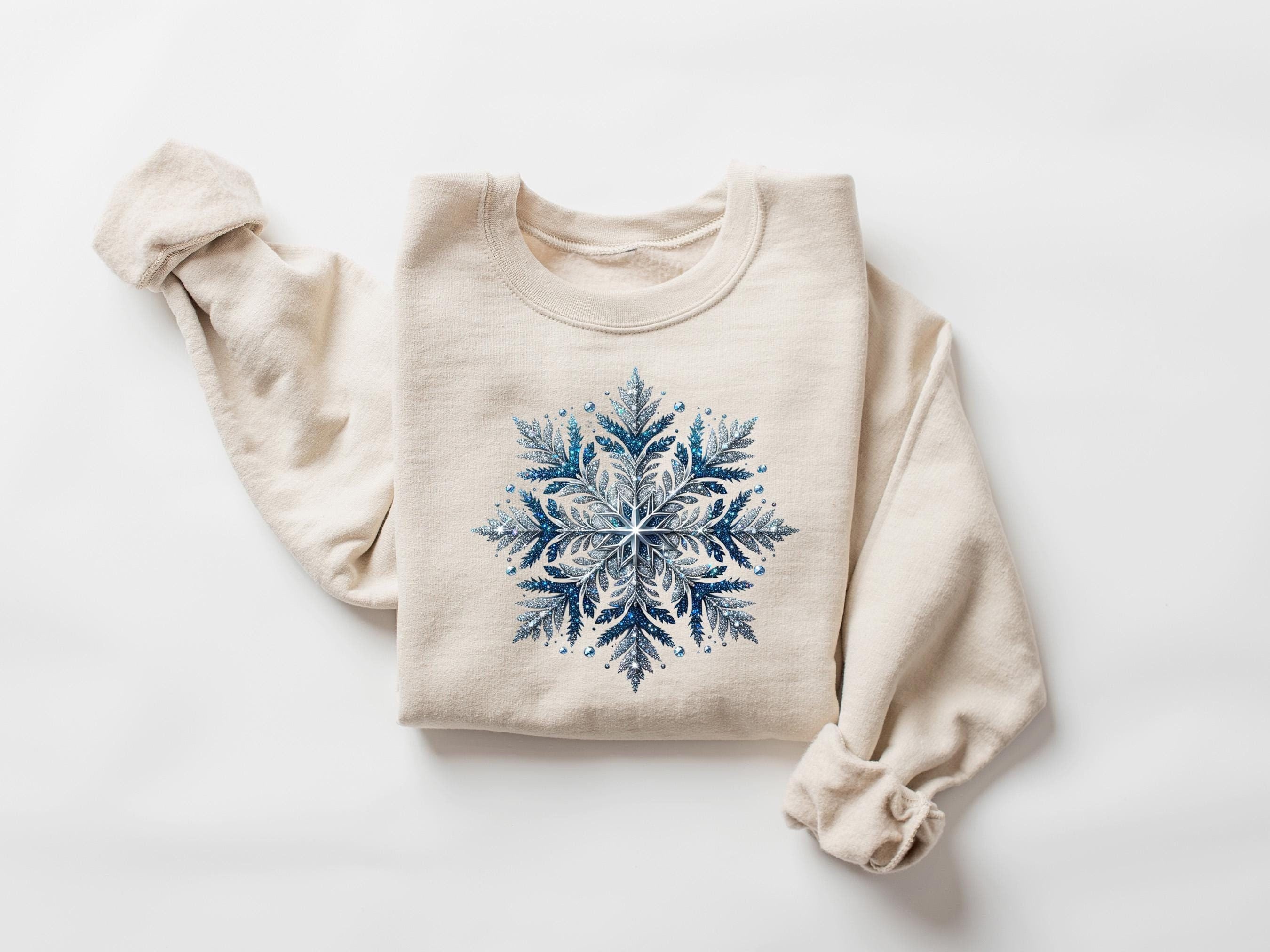 Blue Snowflakes Sweatshirt