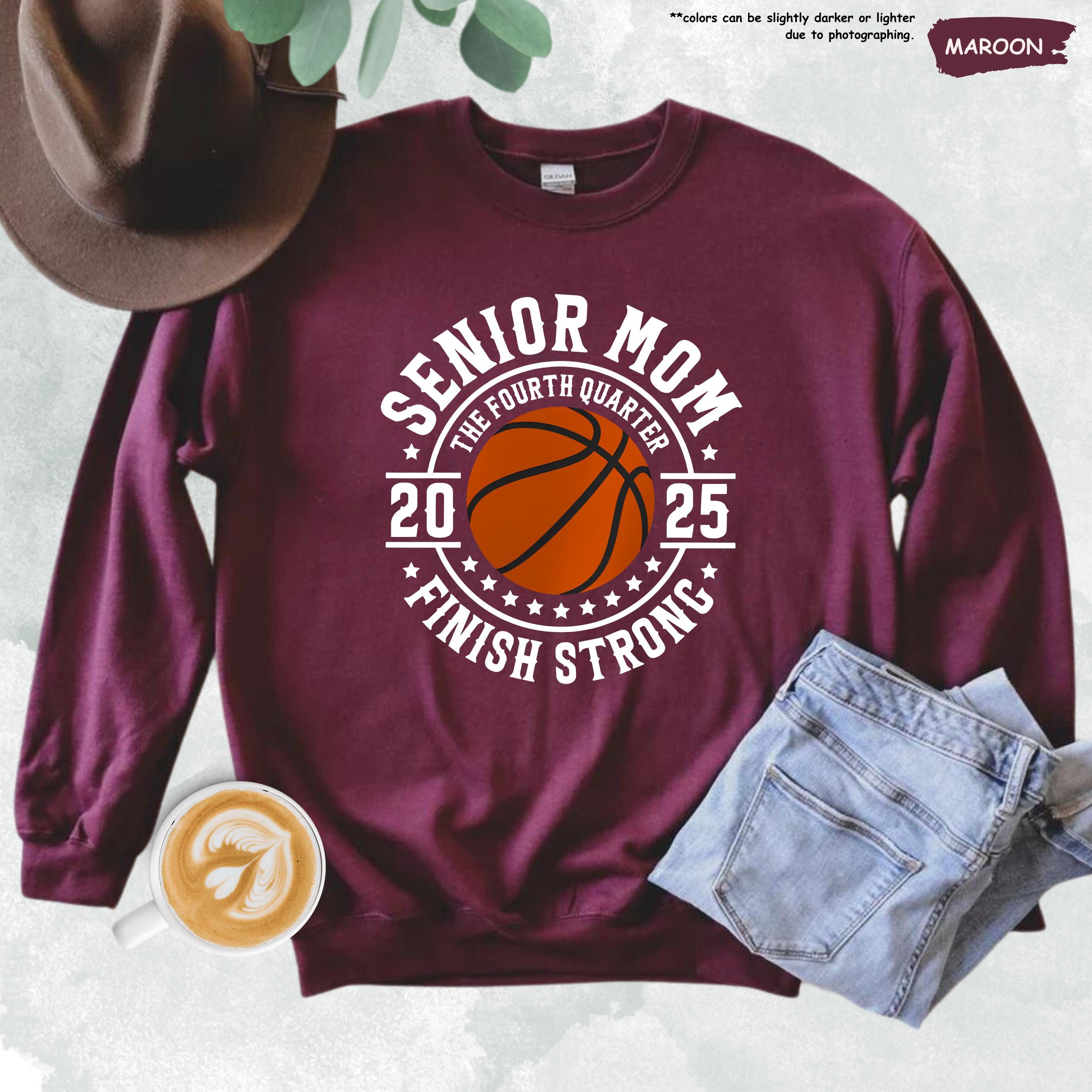 Basketball Senior 2025 Mom Sweatshirt