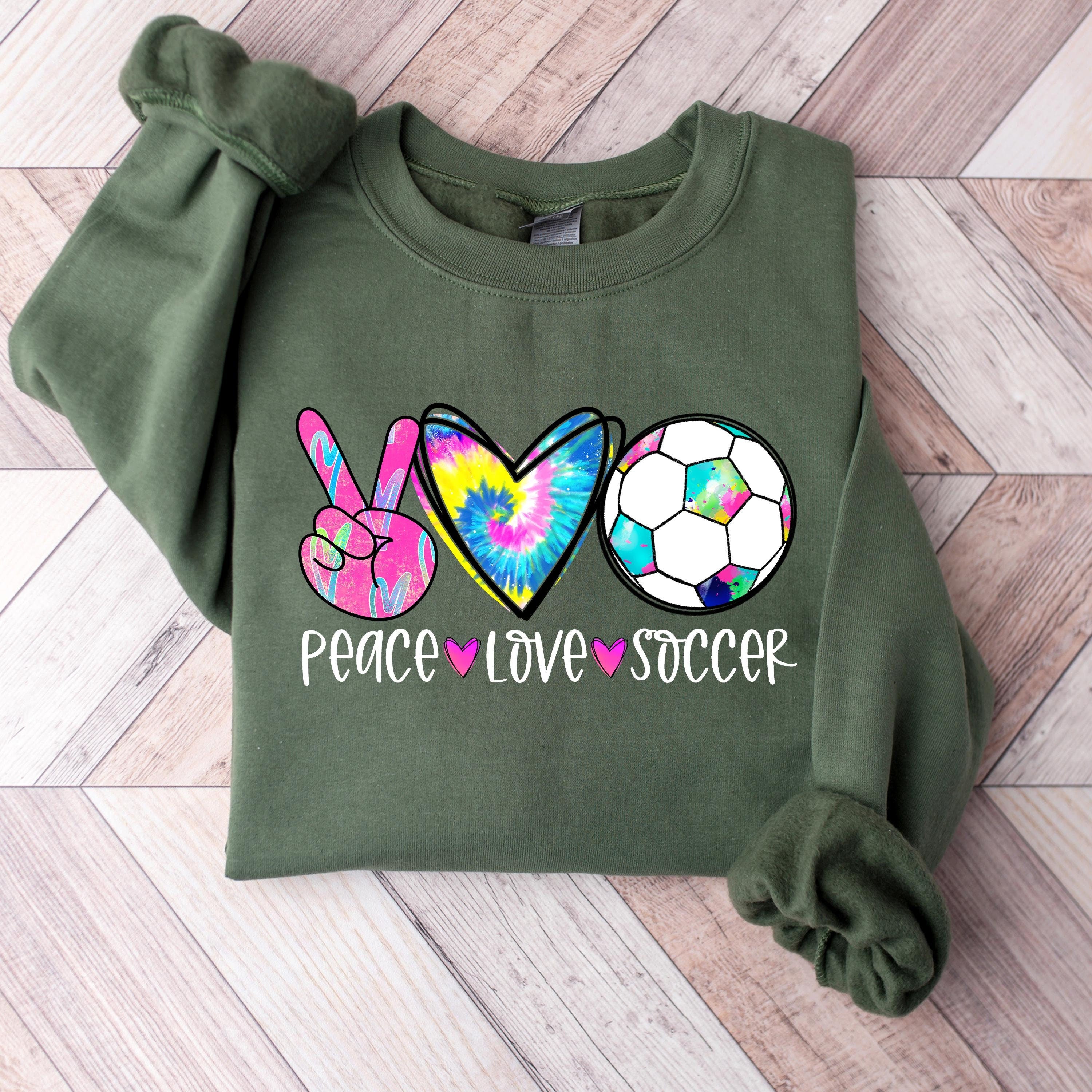 Peace Love Soccer Sweatshirt