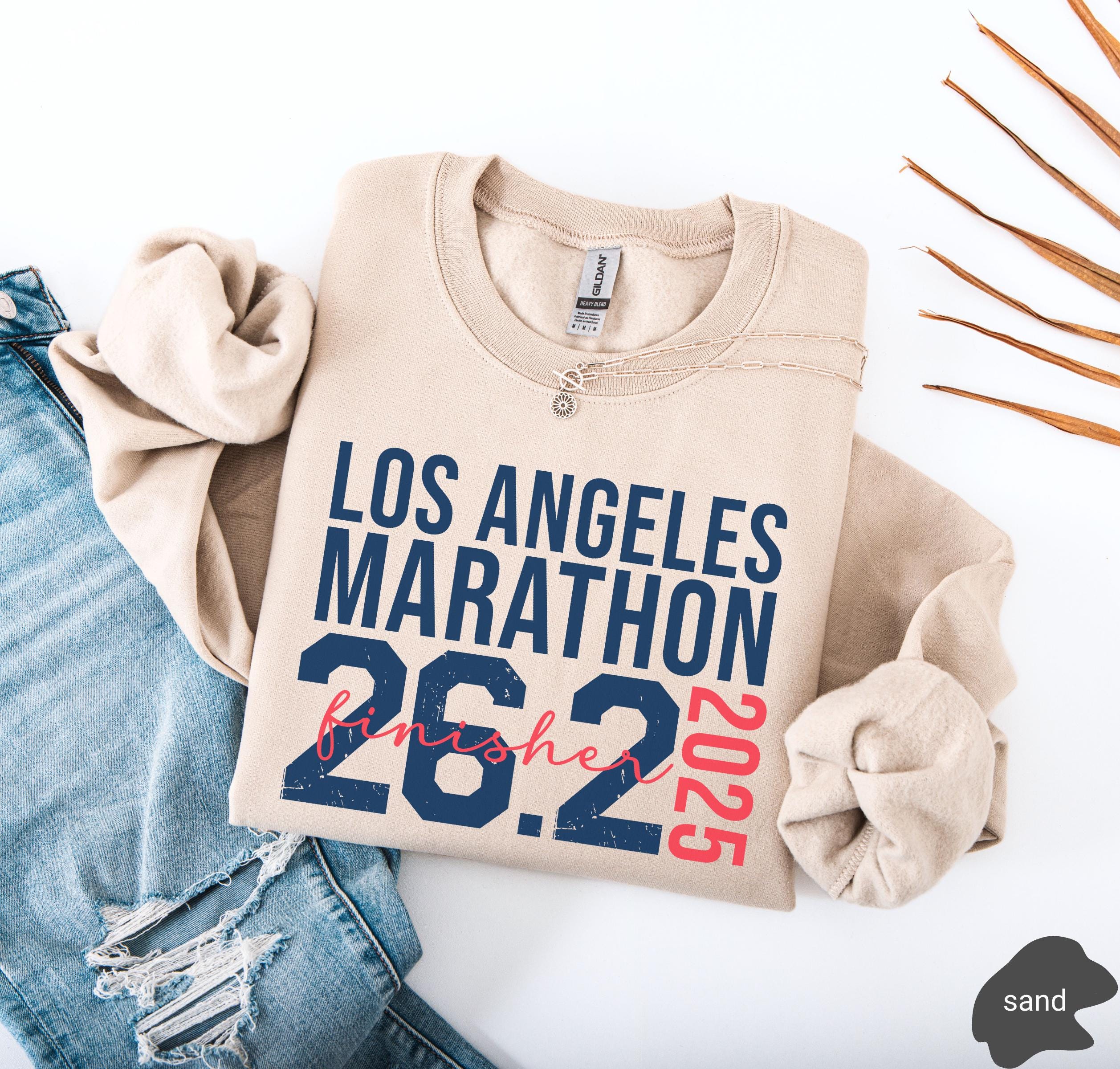 Personalized Los Angeles LA 26.2 Marathon Finisher Runner Sweatshirt