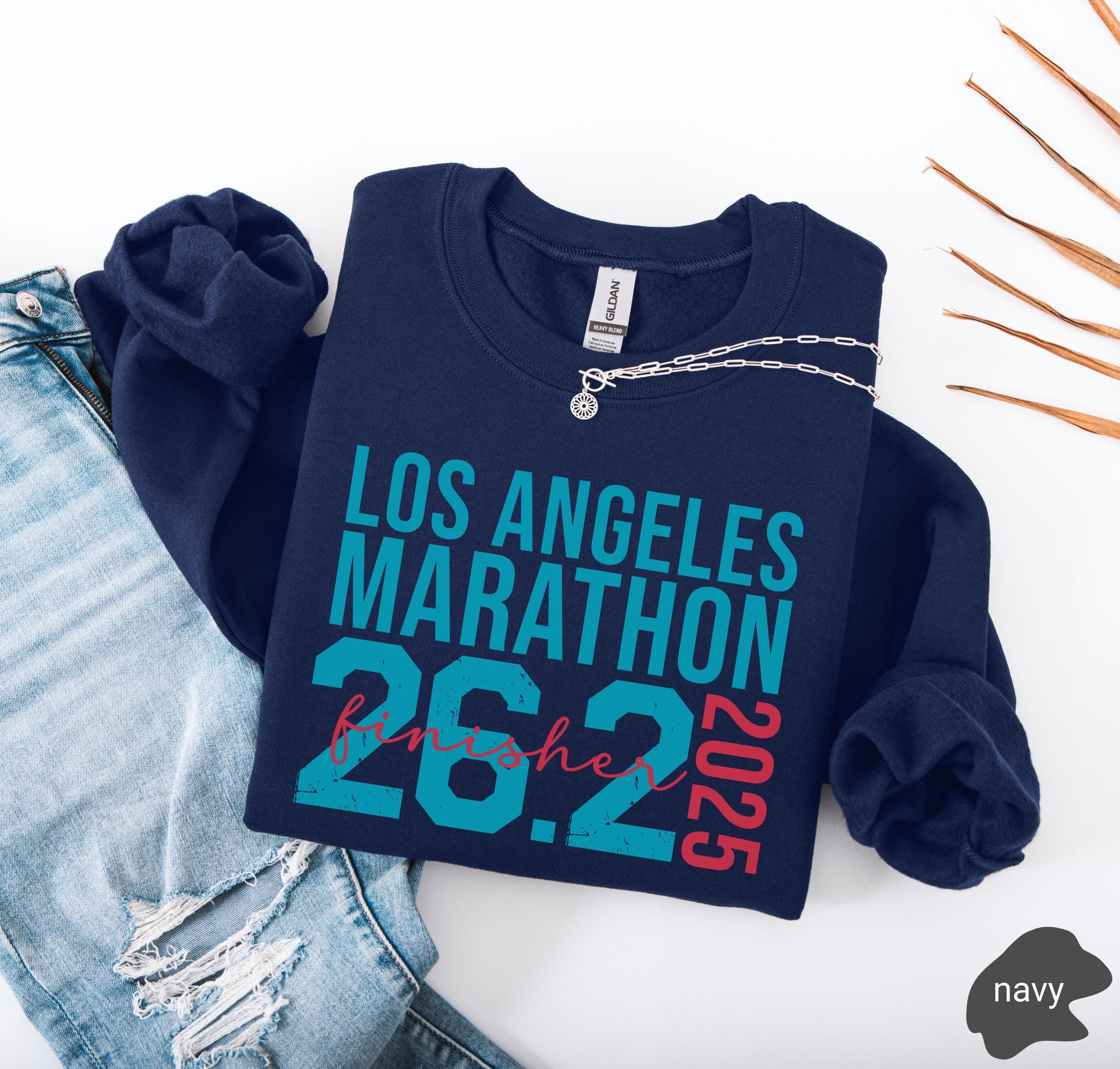 Personalized Los Angeles LA 26.2 Marathon Finisher Runner Sweatshirt