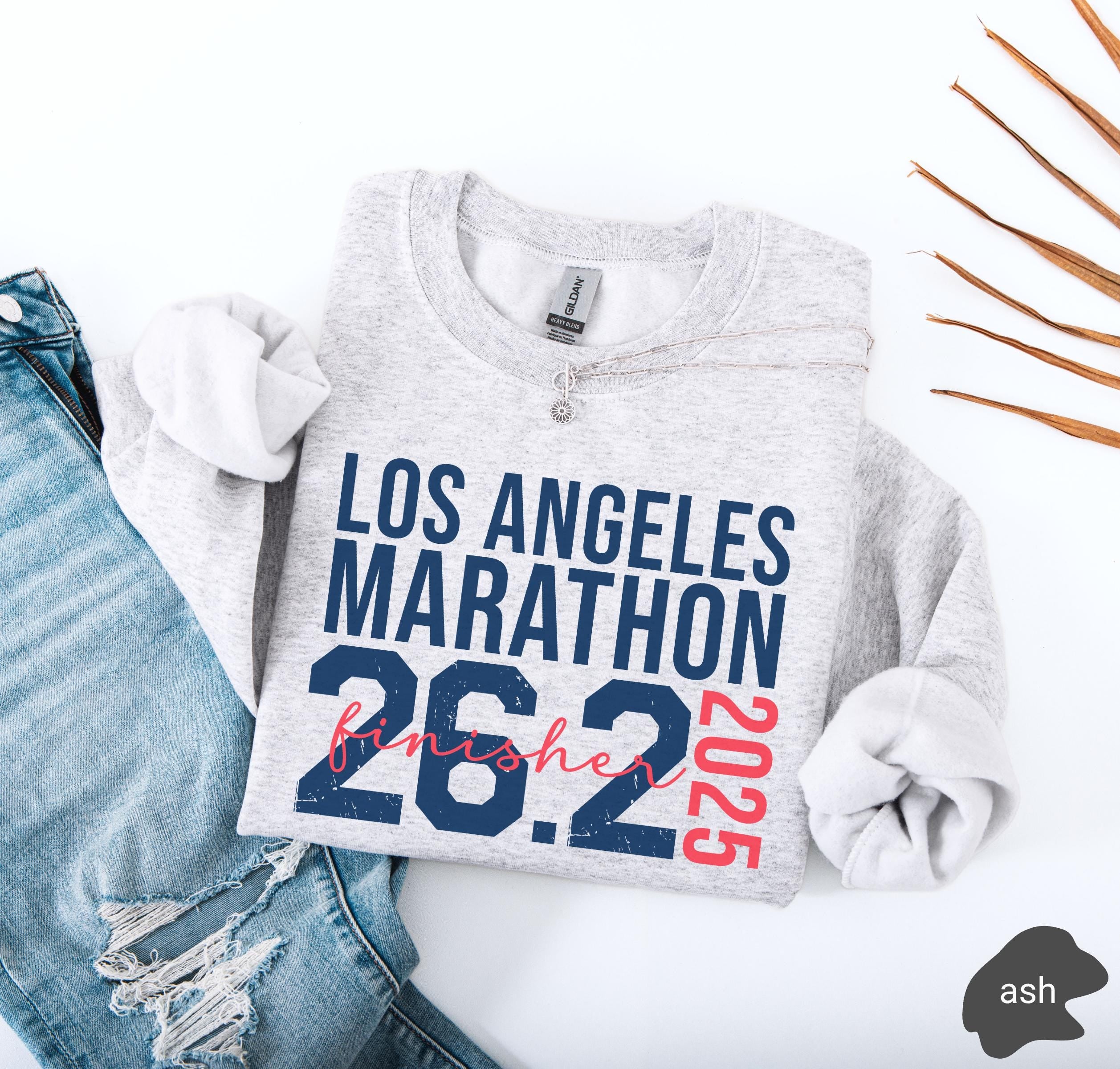 Personalized Los Angeles LA 26.2 Marathon Finisher Runner Sweatshirt