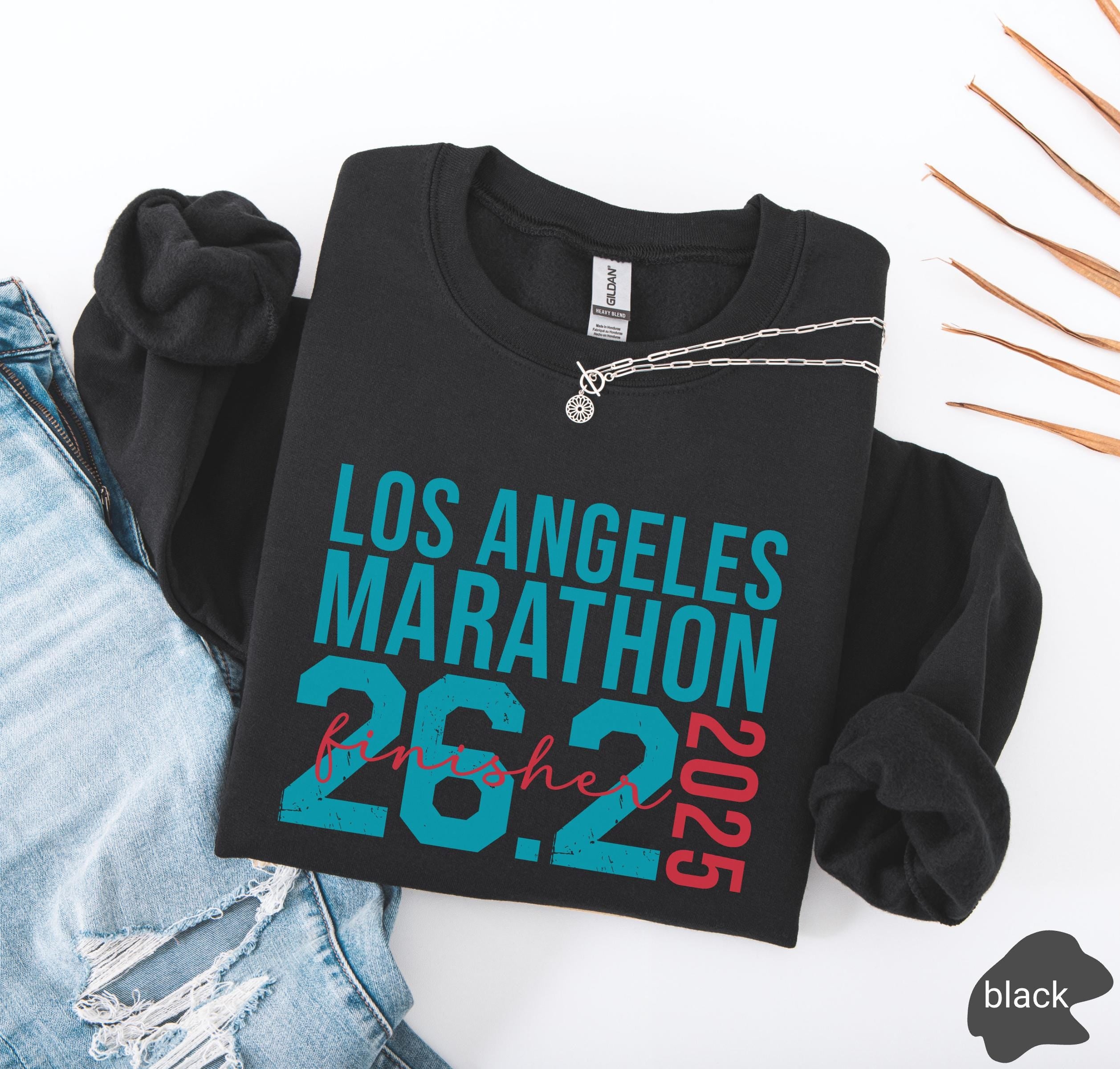 Personalized Los Angeles LA 26.2 Marathon Finisher Runner Sweatshirt